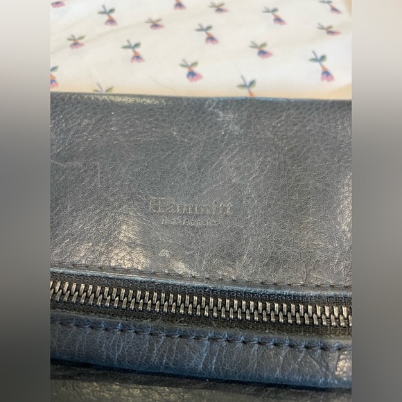 Hammitt Black Leather Fold Over Top Crossbody Purse - Picture 2 of 6